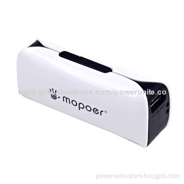 2,600mAh Capacity Portable Charger/Power Bank with CE, RoHS, FCC Marks